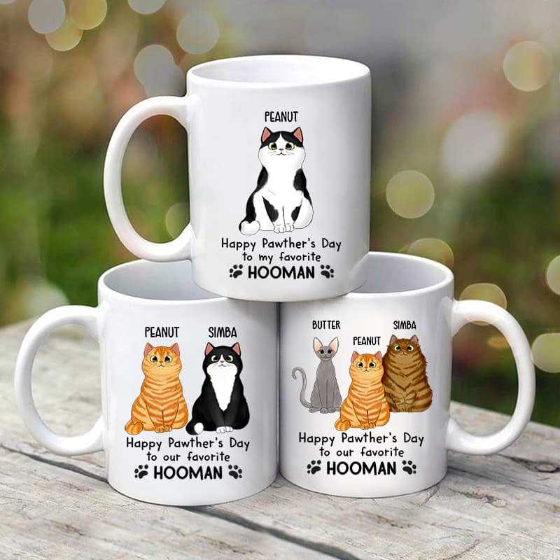 Happy Pawther's Day To Favorite Hooman Personalized Mug