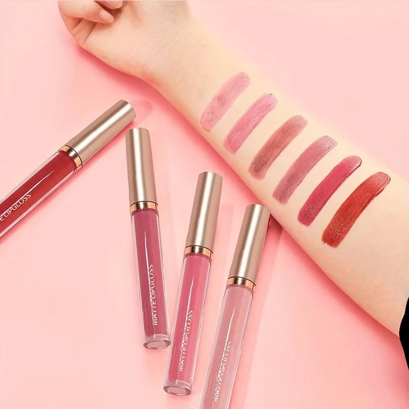 Matte Lip Gloss Ab Two Sets - Non-Staining Cup Mouth Red Lip Gloss