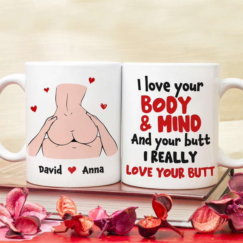 Personalized Gifts For Couple Coffee Mug I Love Your Body And Mind