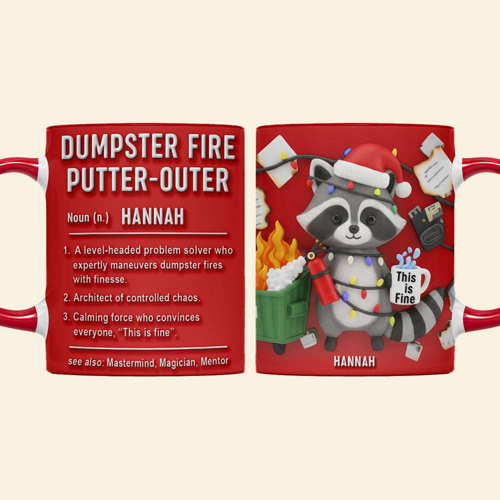 Funny Raccoon Office Coffee Mug - Personalized Gifts For Coworker 06naqn131125