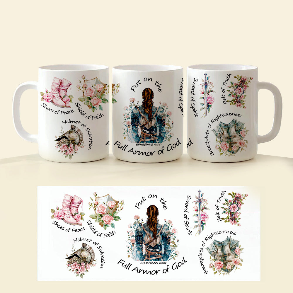 Kneeing Knight Mug Personalized Gifts for Faith Warriors 01HUDT090625