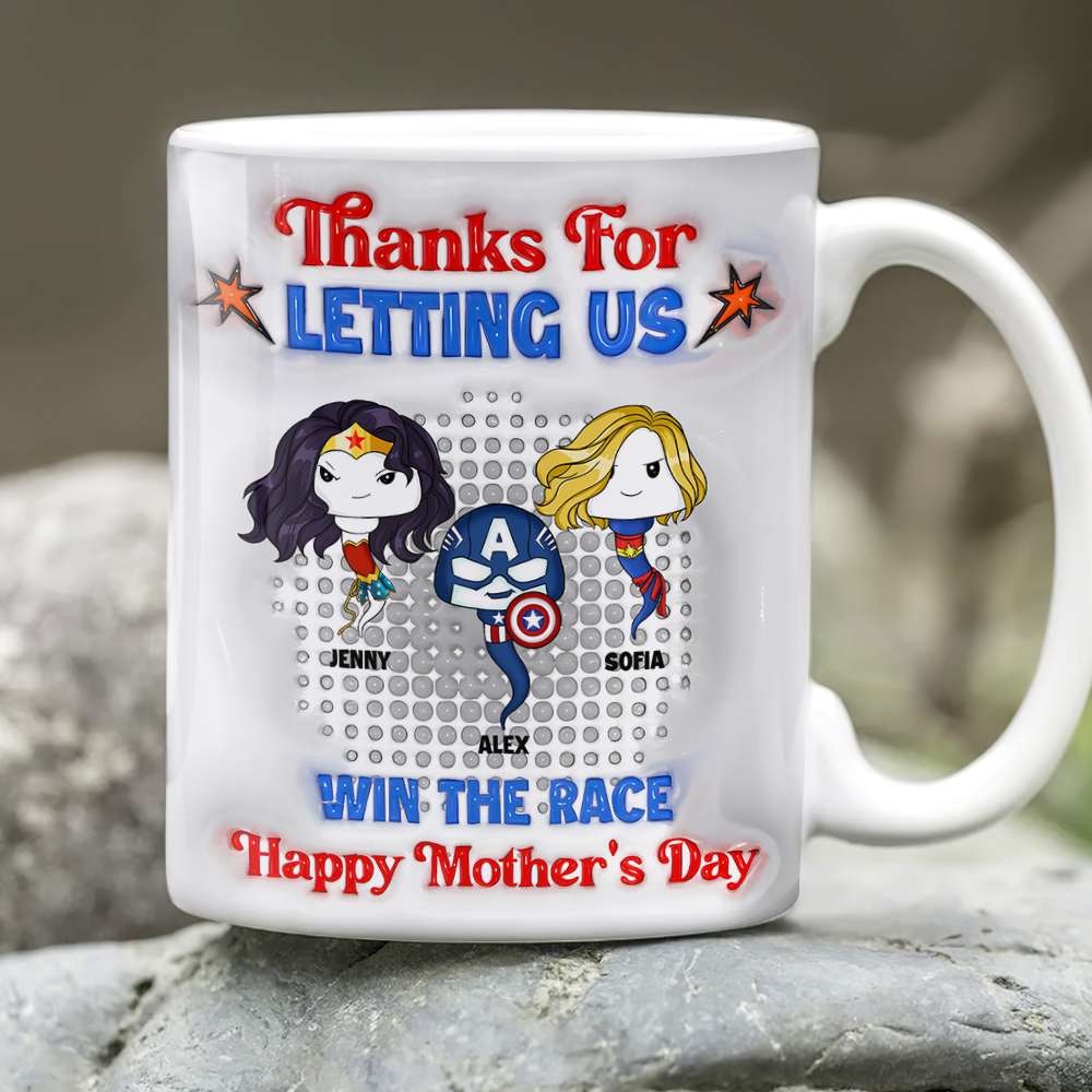 Personalized Gifts For Mom Coffee Mug Mother's Day Funny Super Mom 02OHMH060325HA