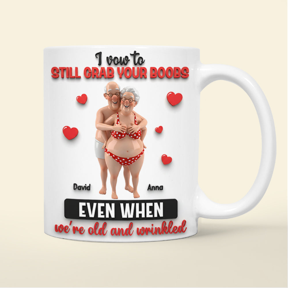 Personalized Funny Gifts For Old Couple Coffee Mug 05natn041225