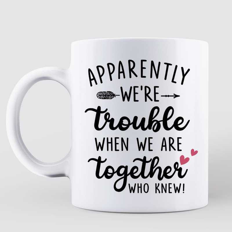 Fashion Besties Crossing Road Gift For Best Friends Personalized Mug