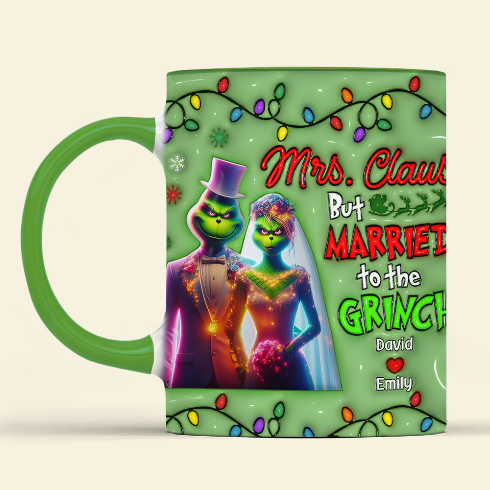 Personalized Gifts For Couple Coffee Mug Christmas Greenmonster Couple 01OHPU291024