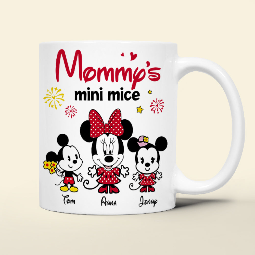 Personalized Gifts For Mom Coffee Mug Mommy's Mini Mice 02katn270224 Mother's Day Gifts