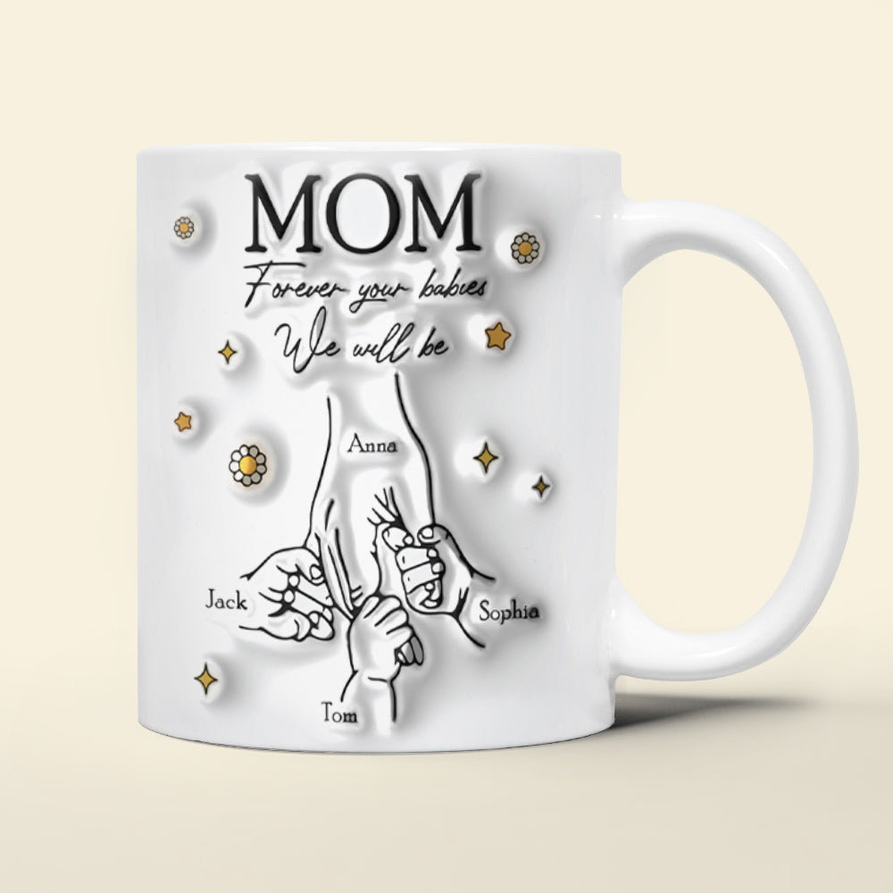 Personalized Gifts For Mom Coffee Mug Forever Your Babies We Will Be Mother's Day Gifts