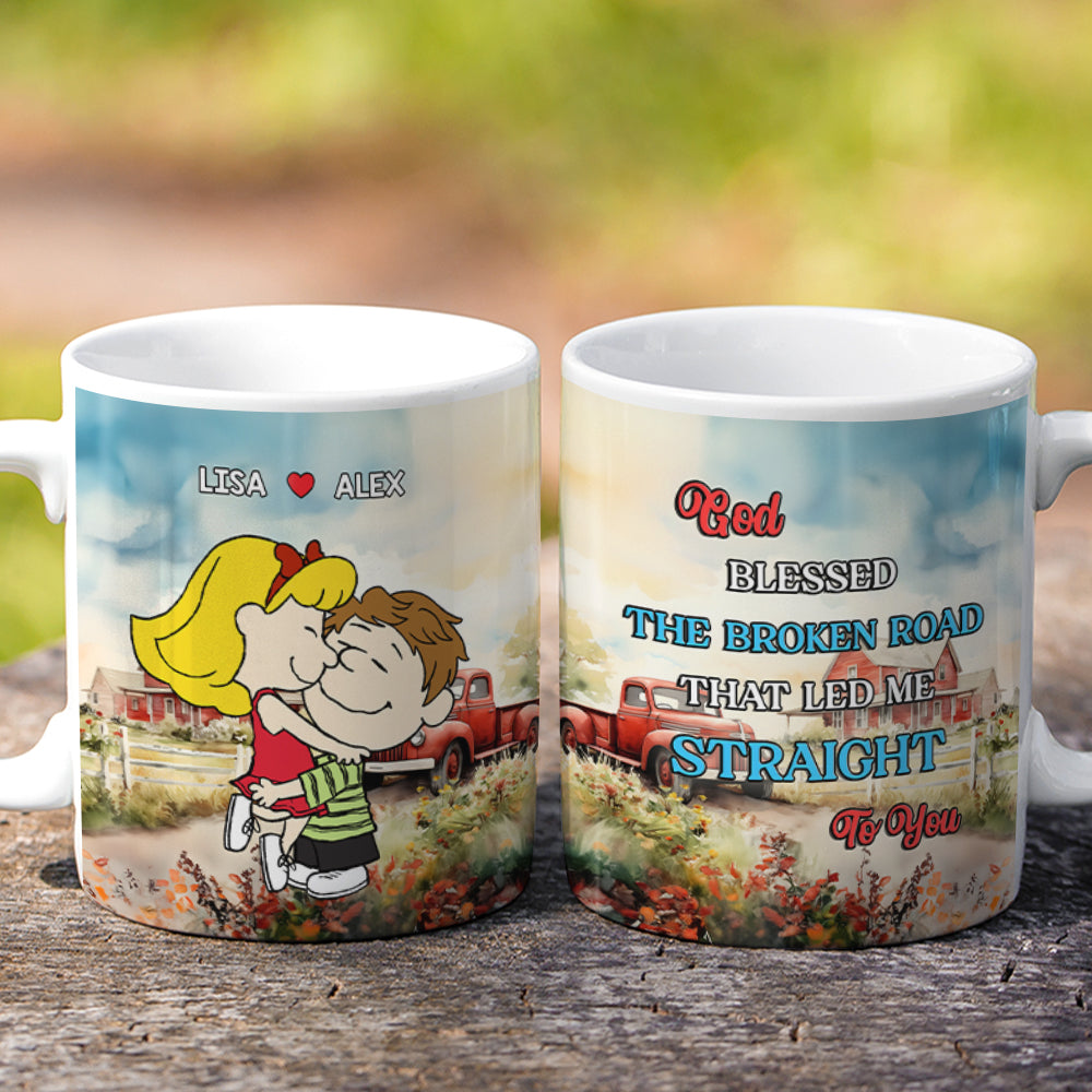Personalized Gifts For Couple Coffee Mug Couple Hugging 02KAMH040125HHHG