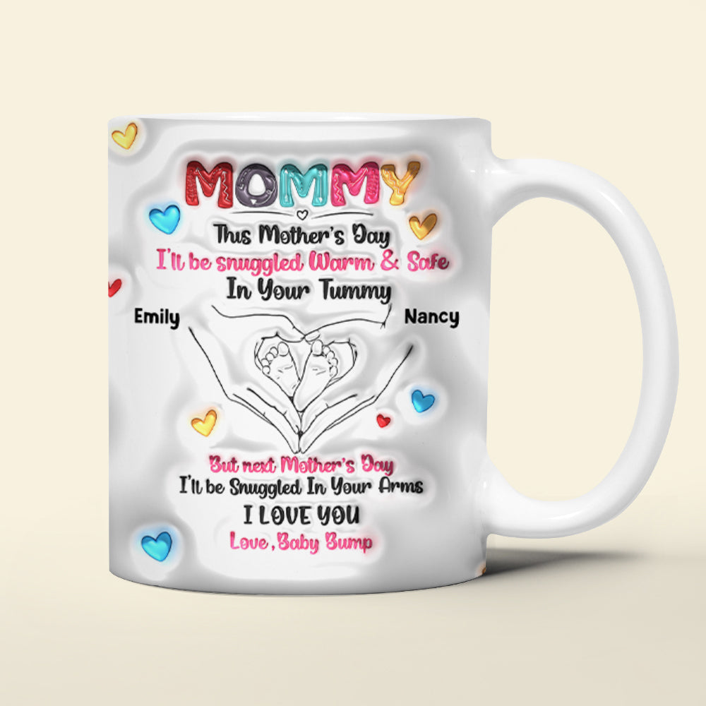Personalized Gifts For Mom Coffee Mug Love Baby Bump