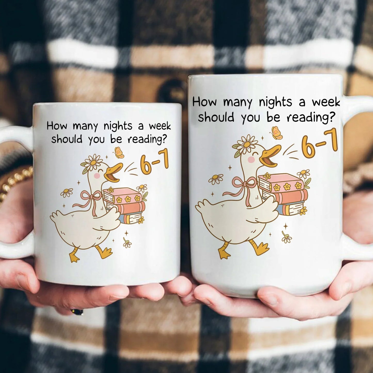 How Many Nights A Week Should You Be Reading 6-7 -Cozy Reading Night Gift for Book Lovers