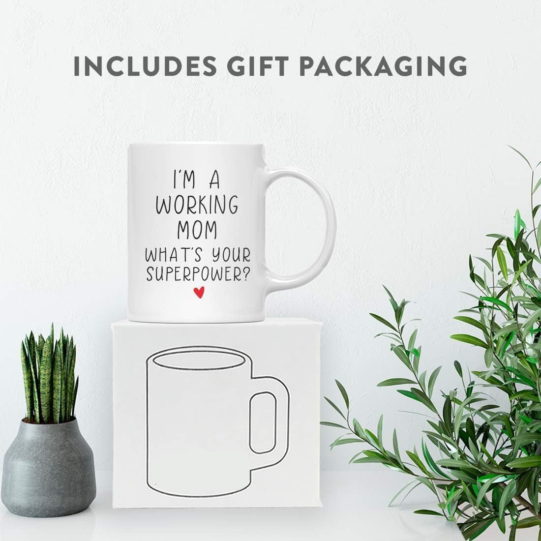 I'm a Working Mom What's Your Superpower Coffee Mug Funny Gift for Work Mom