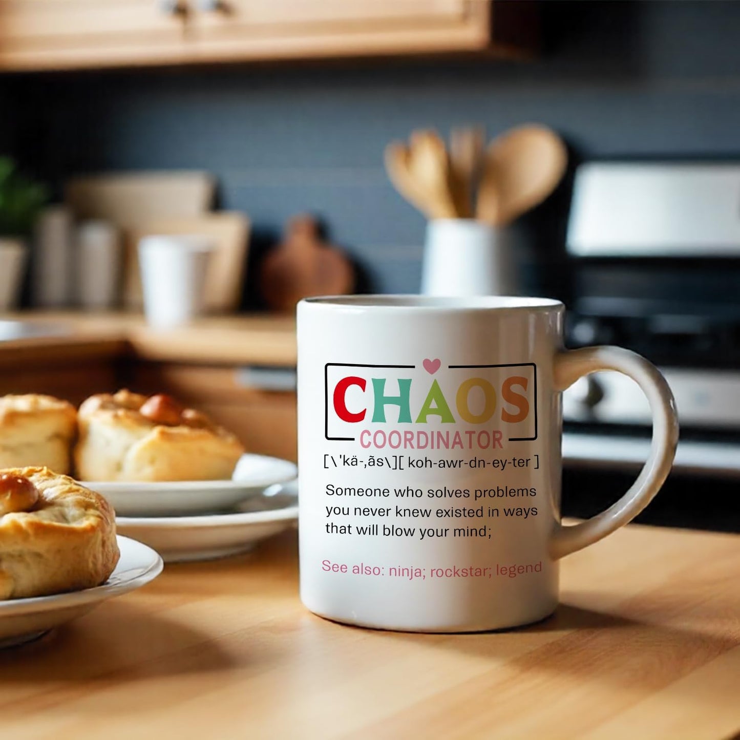 Chaos Coordinator Definition Coffee Mug, Funny Office Gift for Boss Manager Teacher Mom, Birthday Christmas Appreciation Gift