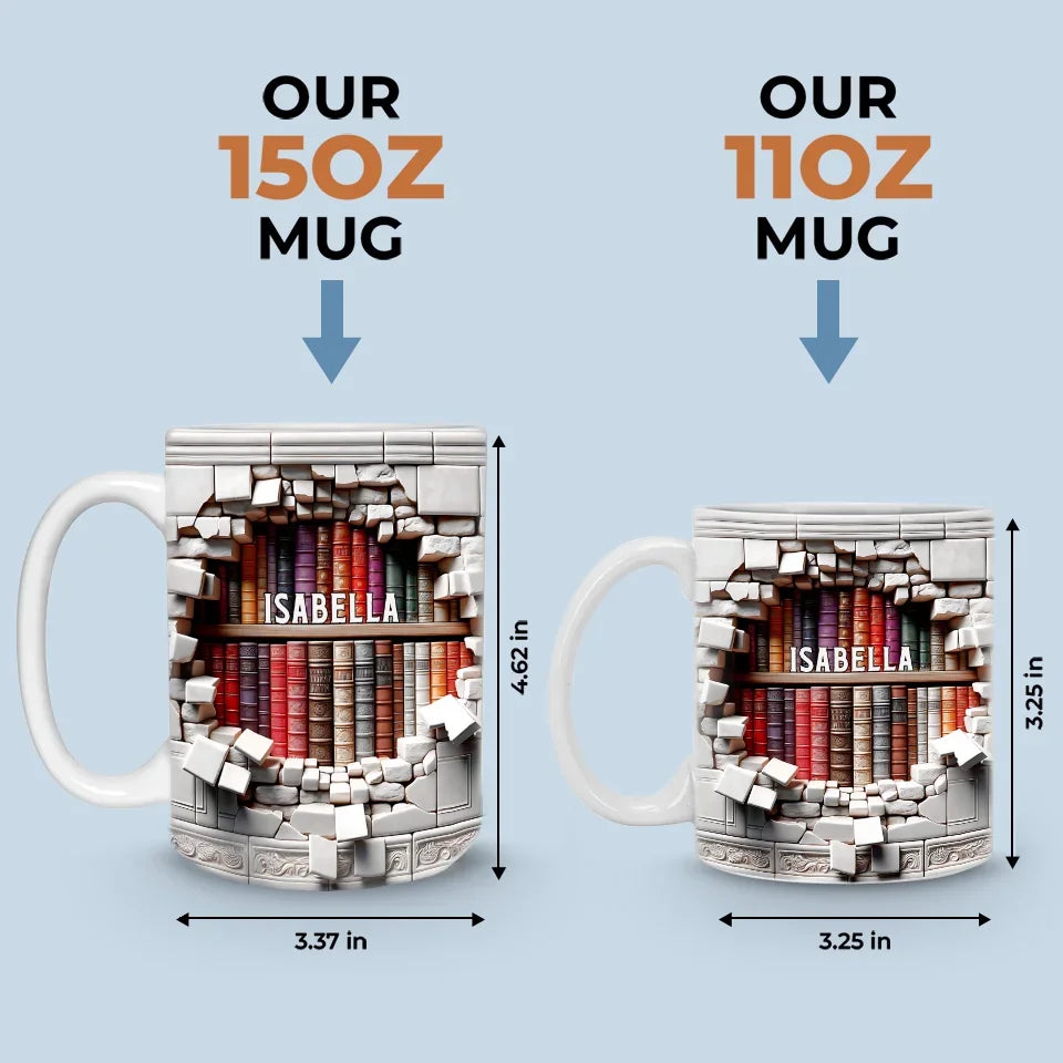 Books Are A Gateway To The World And Beyond - Personalized Custom Mug - Christmas Gift For Book Lovers