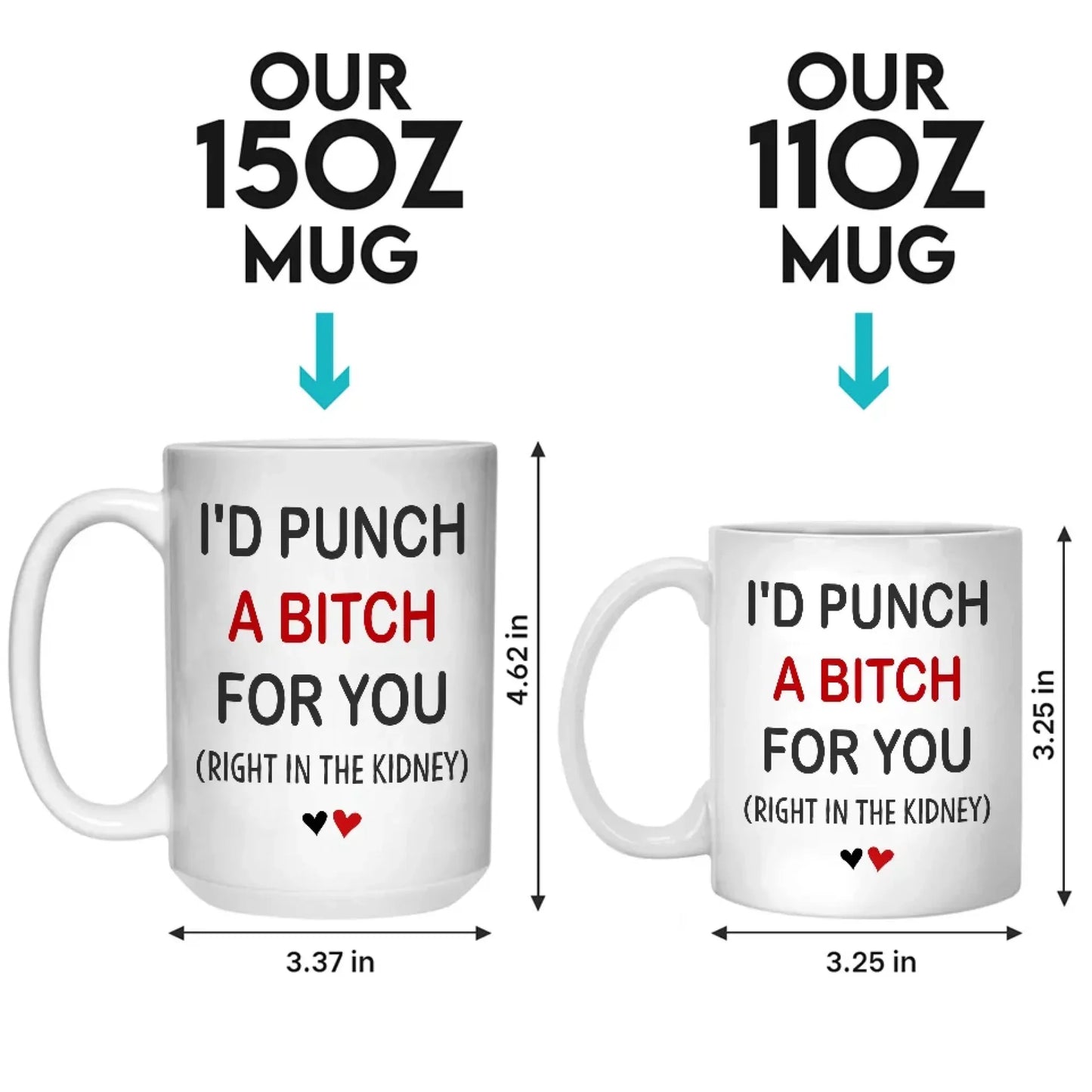 Life Is Better With You By My Side - Bestie Personalized Custom Mug - Gift For Best Friends, BFF, Sister