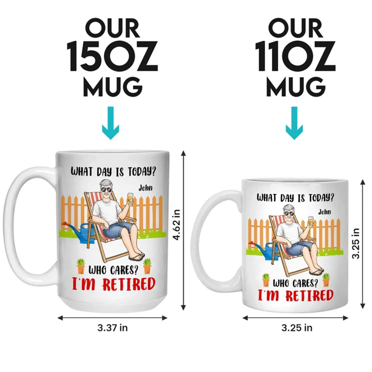Retirement Is Freedom In Action - Coworker Personalized Custom Mug - Appreciation, Retirement Gift For Coworkers, Work Friends, Colleagues
