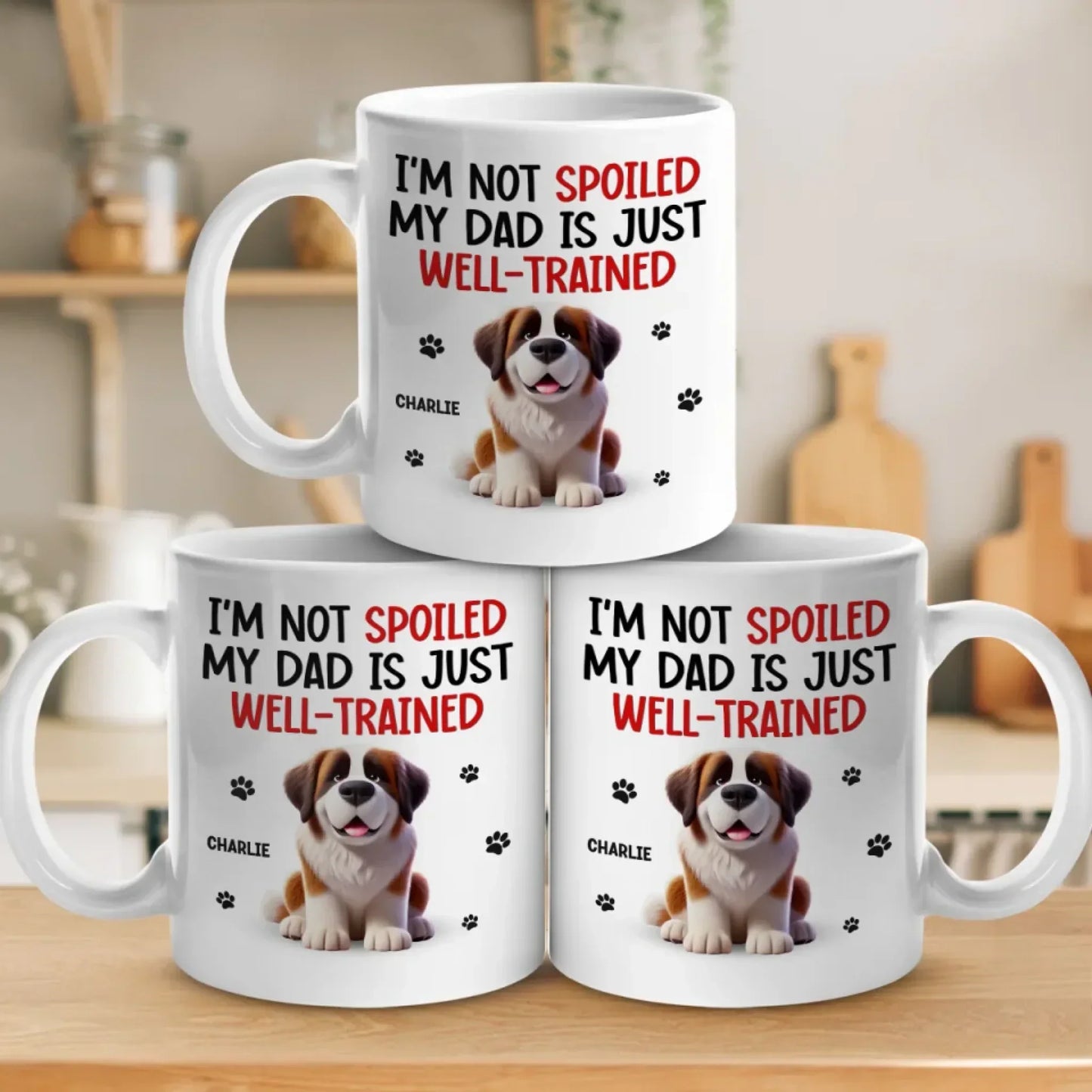 Life's Ruff, But My Dog Makes It Better - Dog & Cat Personalized Custom Mug - Gift For Pet Owners, Pet Lovers