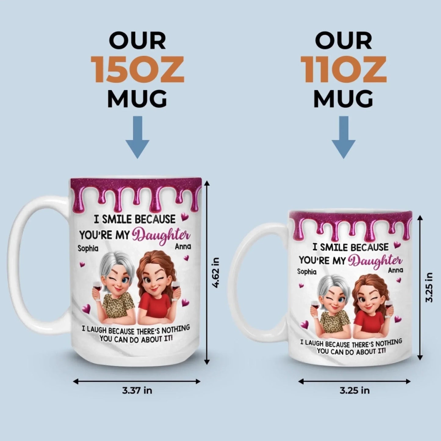 Custom Mug - Personalized Birthday Gifts For Mom, Daughter - You Are My Sunshine