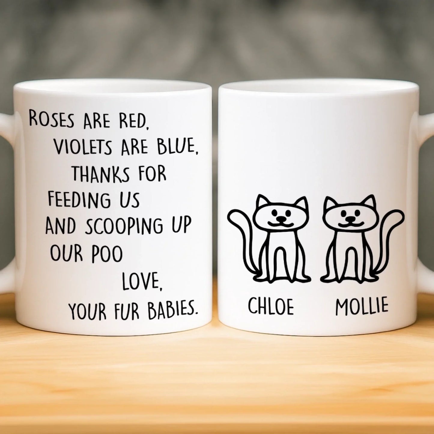 Custom Mug - Personalized Christmas Birthday Gifts For Cat Lovers, Cat Mom And Dad - Daily Dose Of Purr Therapy