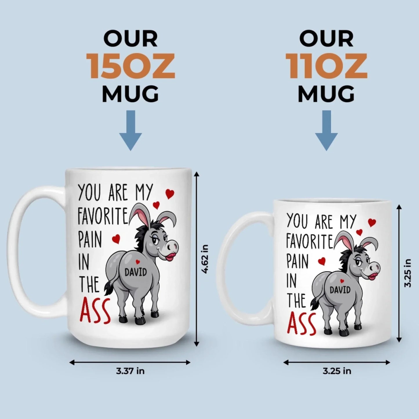 Custom Mug - Personalized Anniversary Wedding Gifts For Husband And Wife, Him And Her - Crazy About You Every Day
