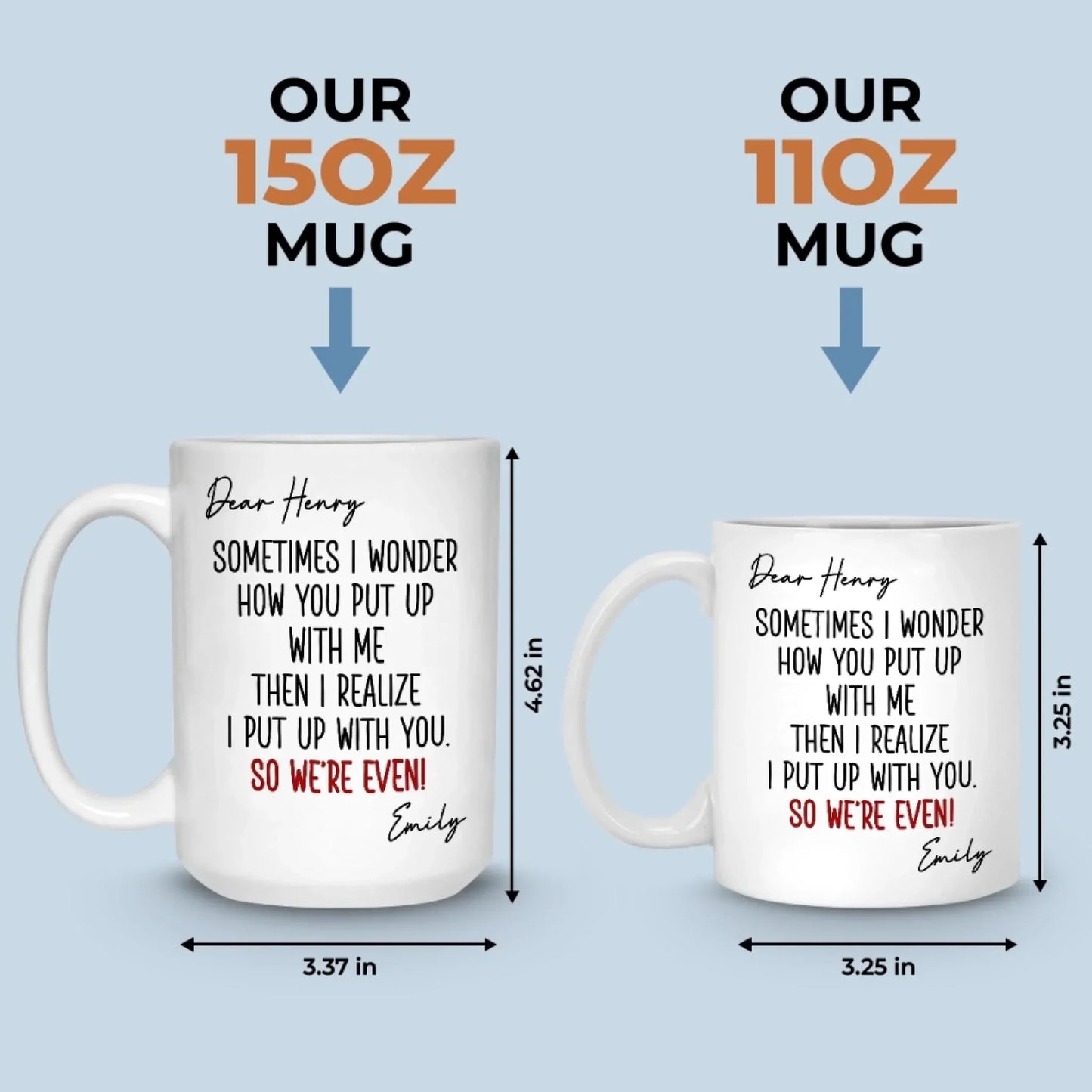 Custom Mug - Personalized Anniversary Christmas Wedding Gifts For Husband And Wife, Him And Her - Sorry Not Sorry, You're Mine