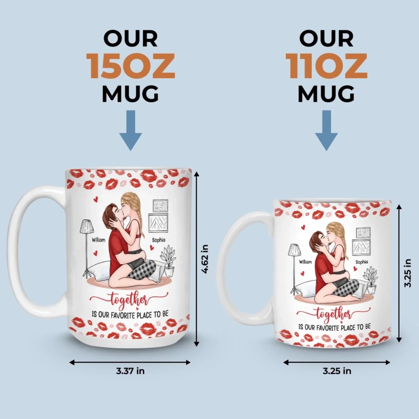 Custom Mug - Personalized Anniversary Wedding Gifts For Husband And Wife, Him And Her - Choosing You Every Day