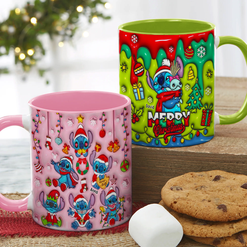 Personalized Gifts For Lovers Cartoon Couple Christmas Coffee Mug 03HUDT291024