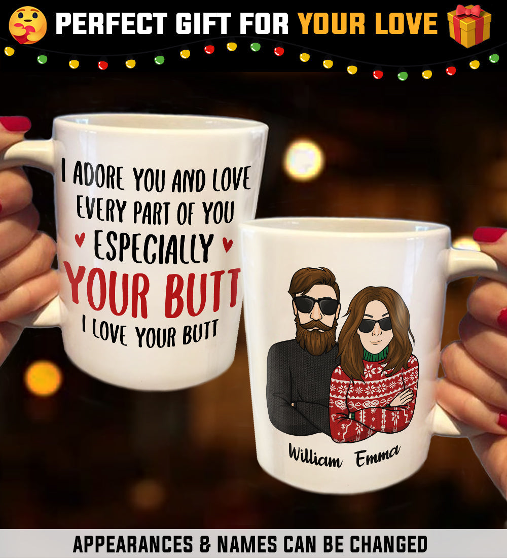 I Adore You And Love Every Part Of You - Personalized Mug