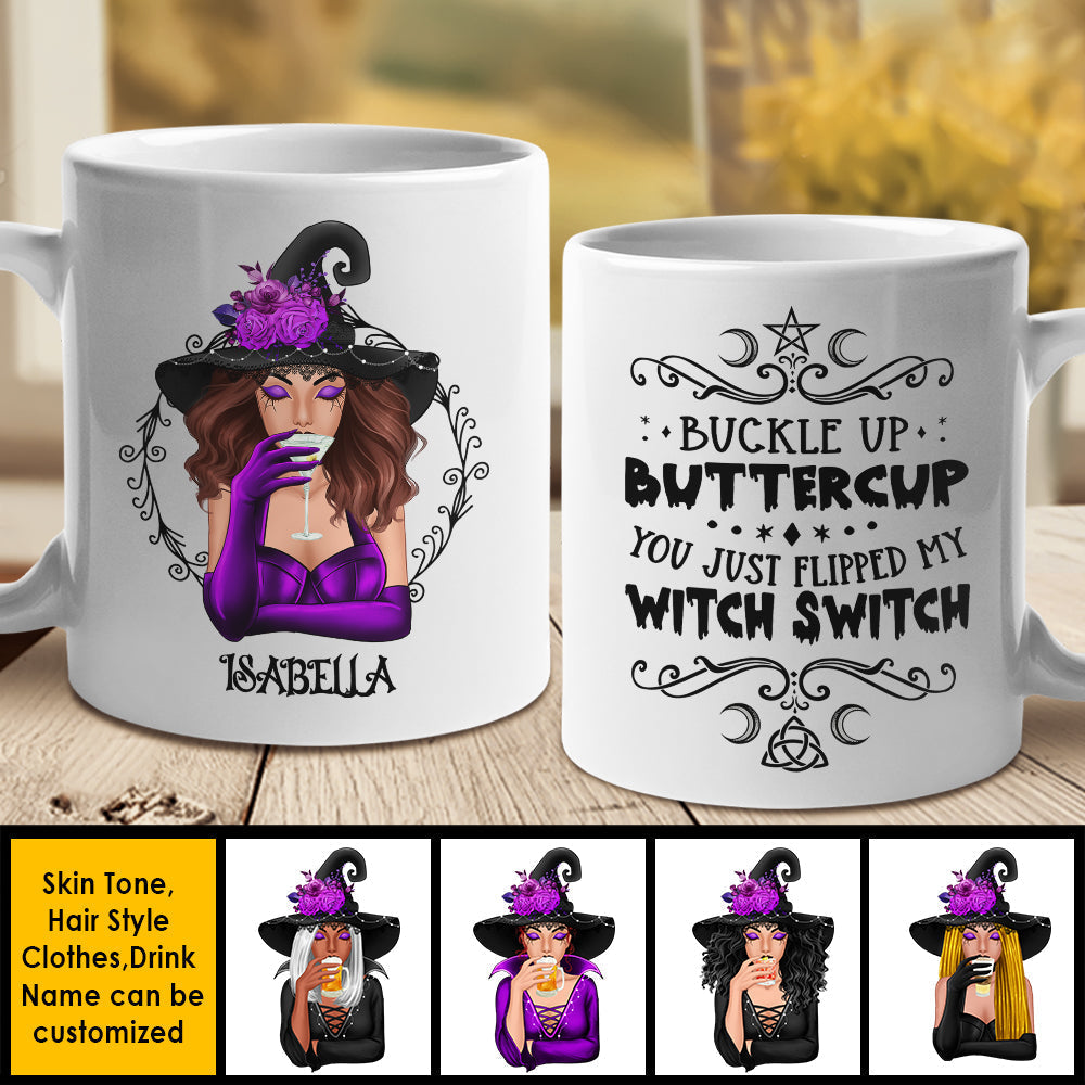 You Just Flipped My Witch Switch - Personalized Mug, Halloween Ideas.