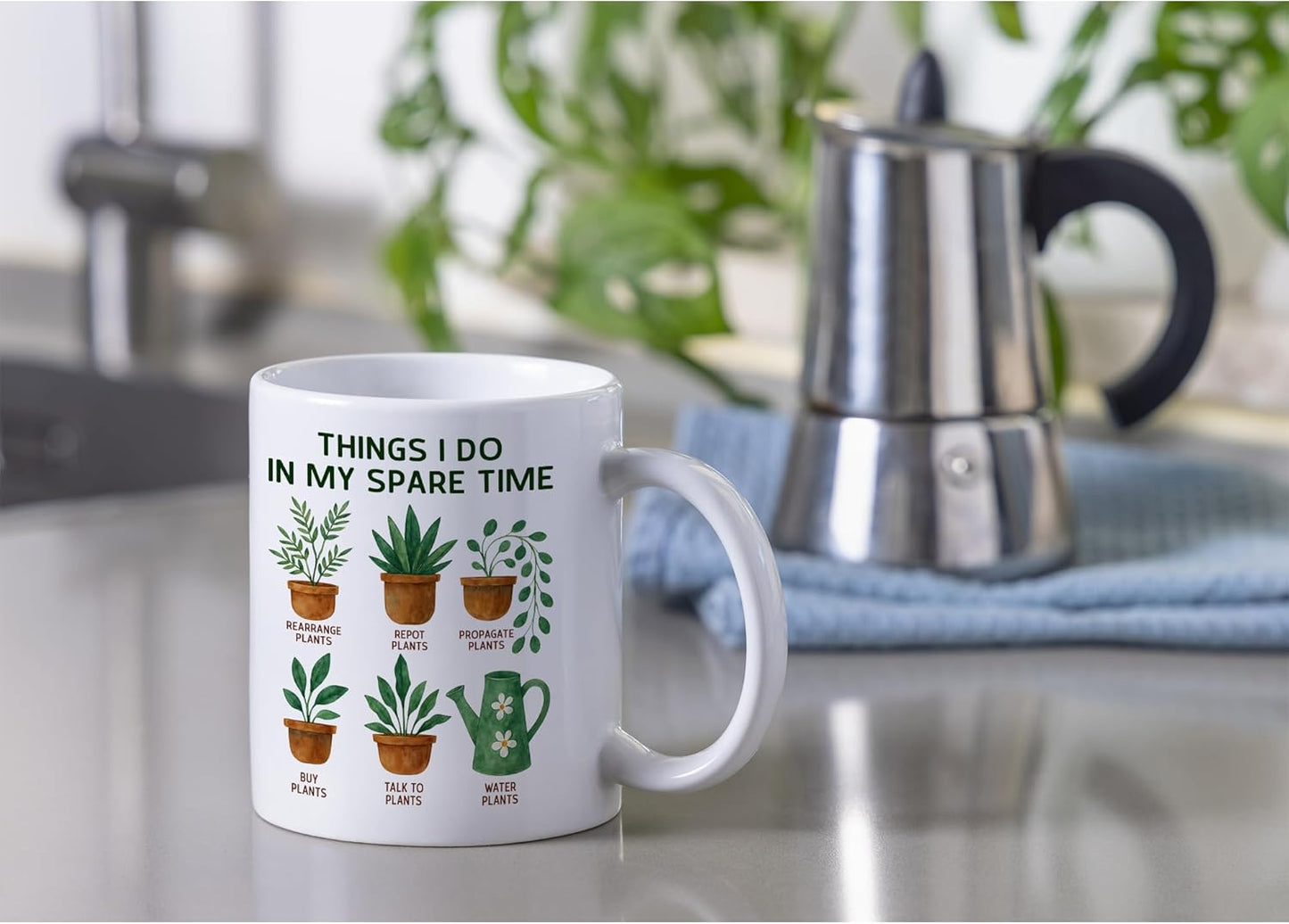 Things I Do in My Spare Time Plant Coffee Mug Funny Plant Lover Gift for Gardener
