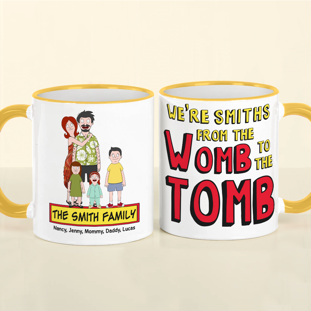 Personalized Gifts For Family Coffee Mug Cartoon Family 02ACPU020225HG