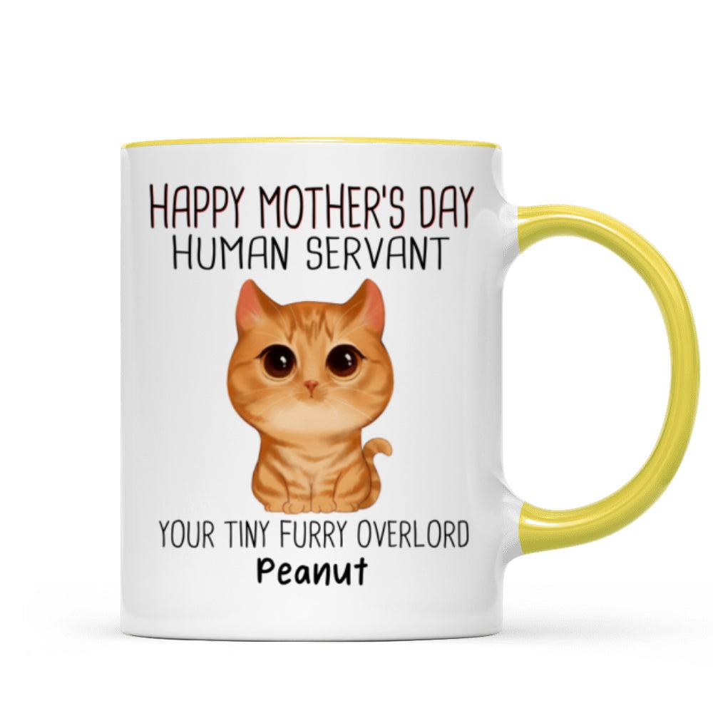 Good Morning Human Servant - Personalized Mug - Gift For Cats Lovers, Cat Mom, Cat Dad