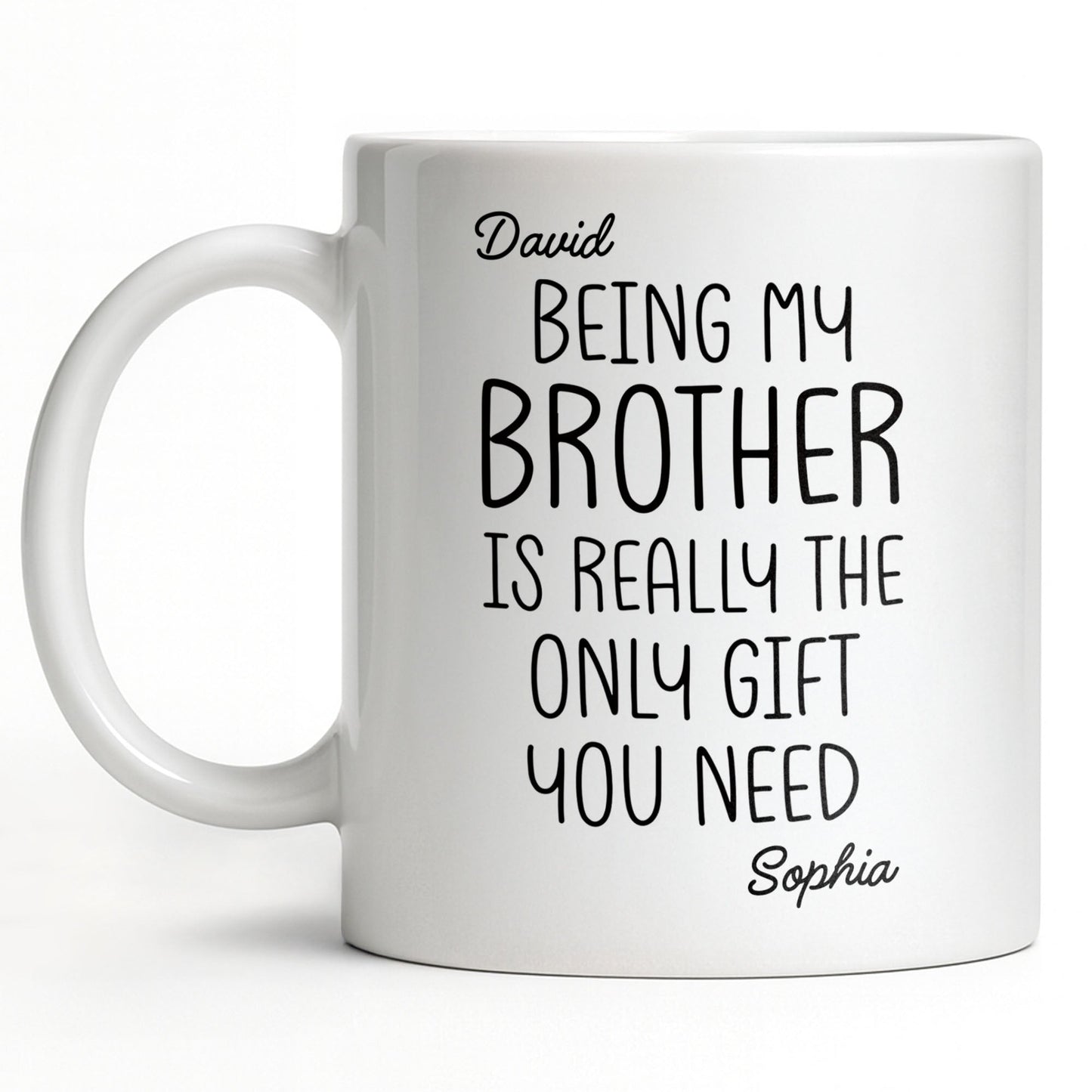 Being My Brother Is Really The Only Gift You Need - Personalized Custom Coffee Mug - BRT001_MG