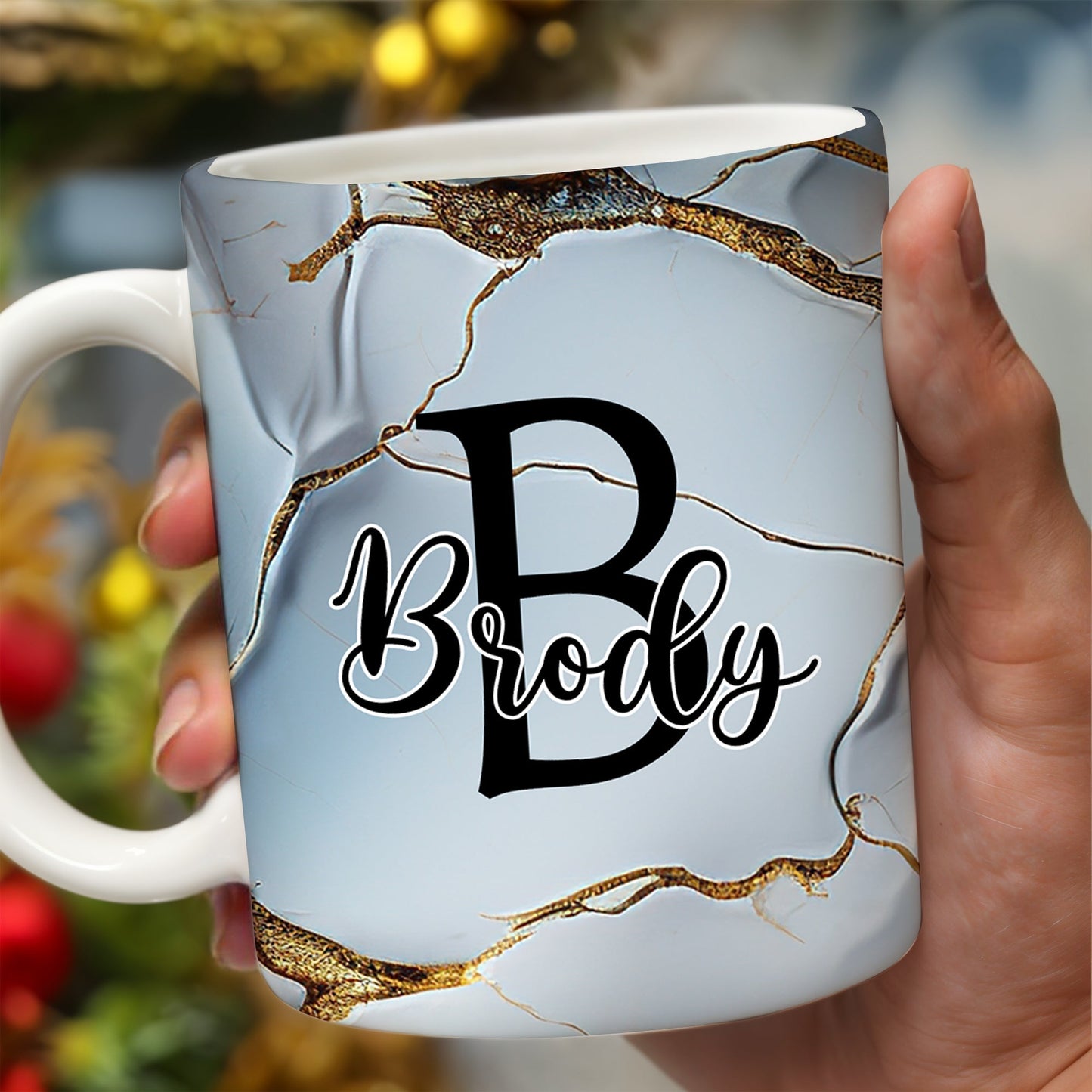 Swirled Marble Your Name Your Adventure Mug - Personalized Custom Coffee Mug - BST116_MG
