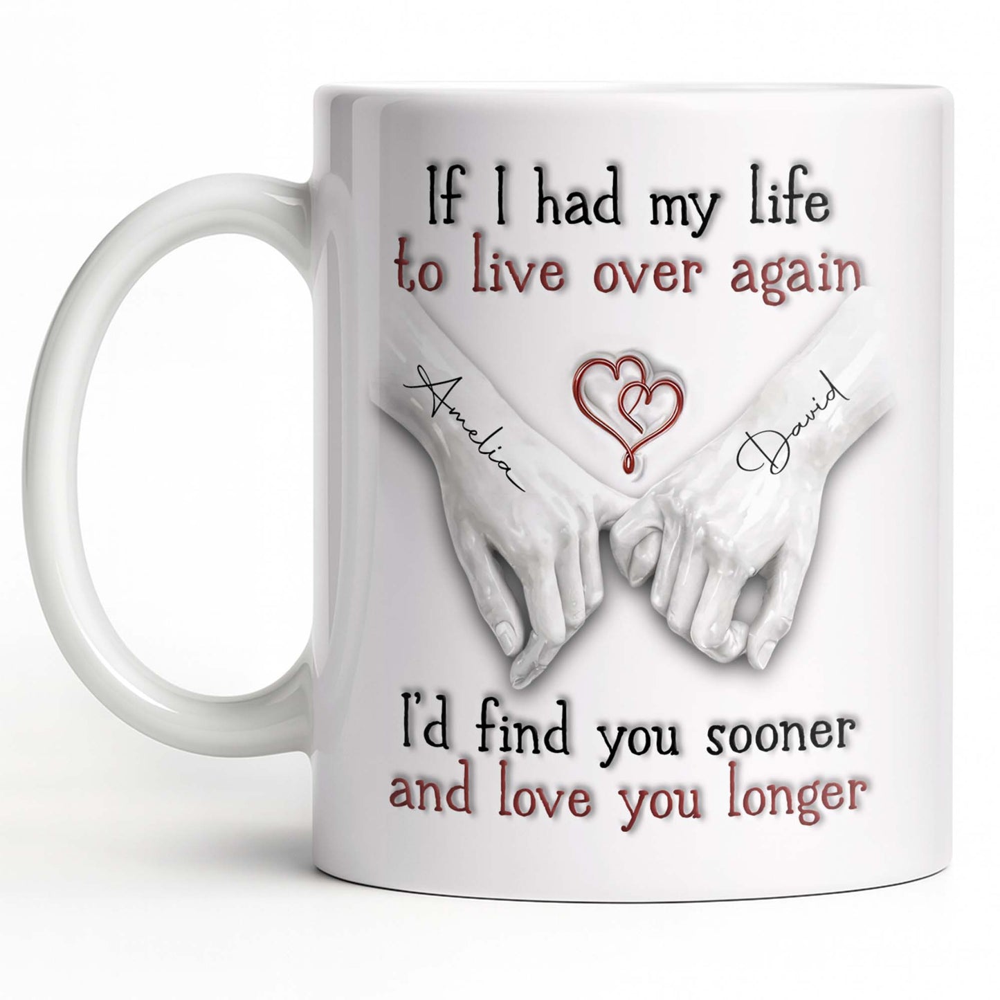 If I Had My Life To Live Over Again I'd Find You Sooner - Personalized Custom Coffee Mug - CPL1274_MG
