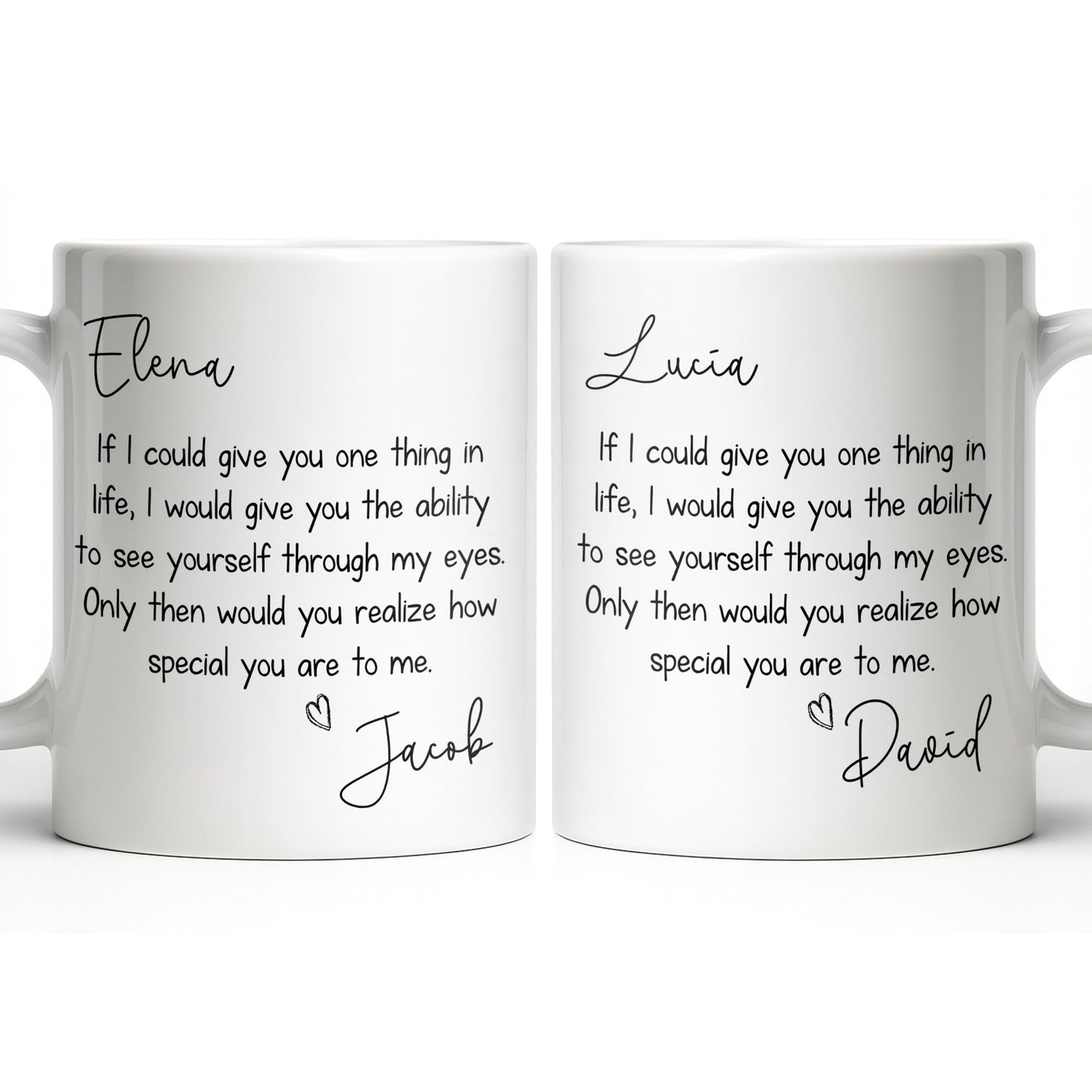 My Eyes Show How Special You Are - Personalized Custom Coffee Mug - CPL1296_MG