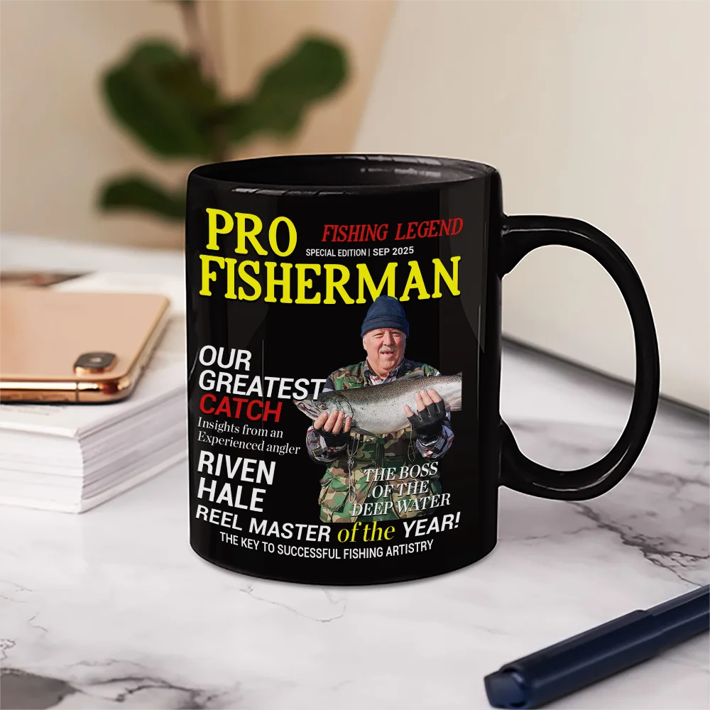 Custom Photo Fisherman Of The Year - Personalized Mug
