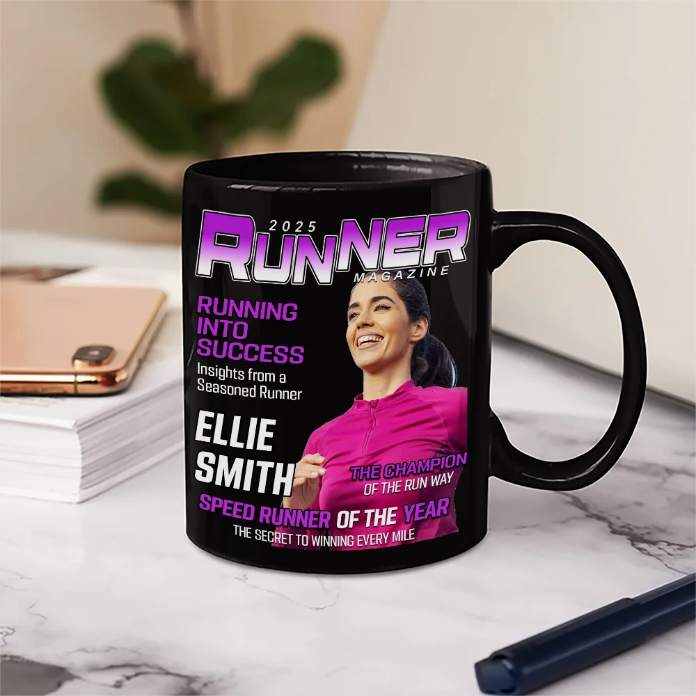 Custom Photo Runner Magazine - Personalized Mug