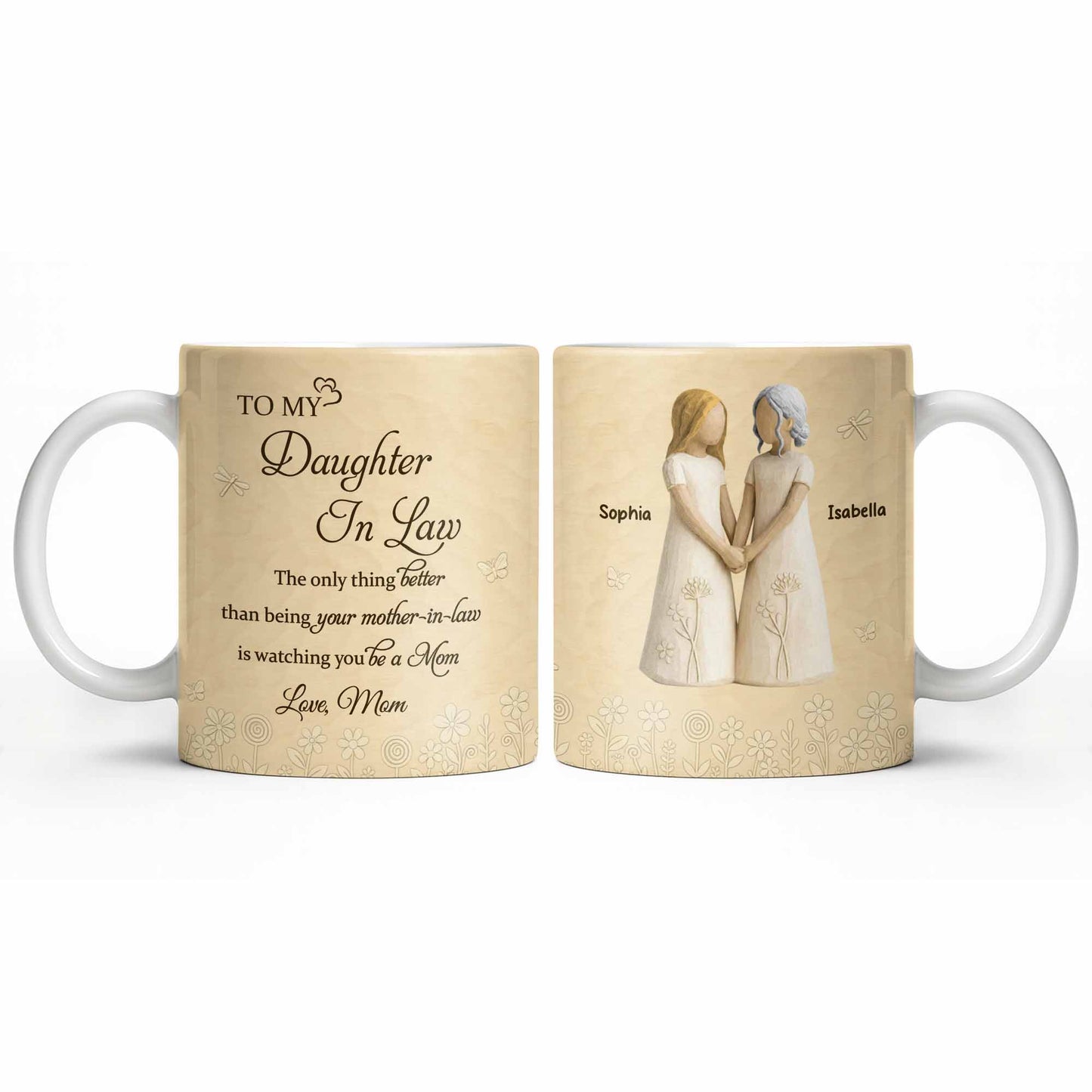 To My Daughter In Law, Watching You Be A Mom - Personalized Custom Coffee Mug - DILA068_MG