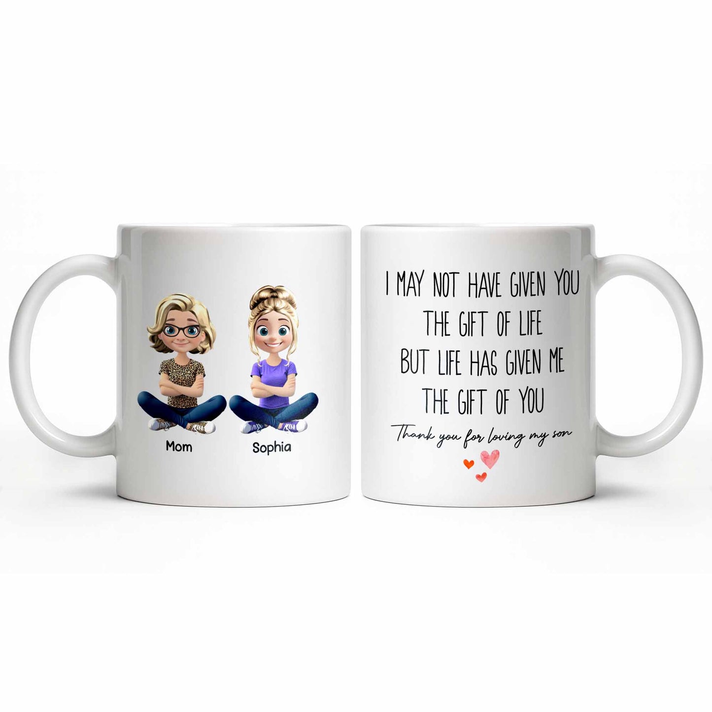 Celebrate the Special Bond Between Mother and Daughter - Personalized Custom Coffee Mug - DILA070_MG