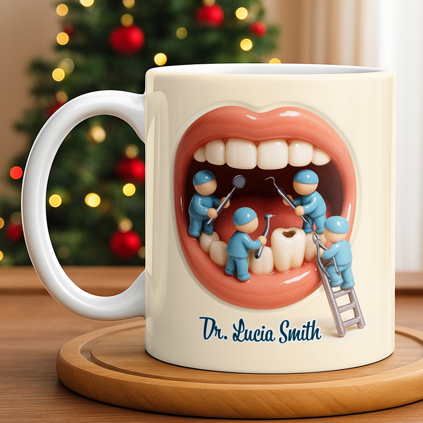 To My Favorite Dentist, A Smile Better Than Any - Personalized Custom Coffee Mug - DOC069_MG