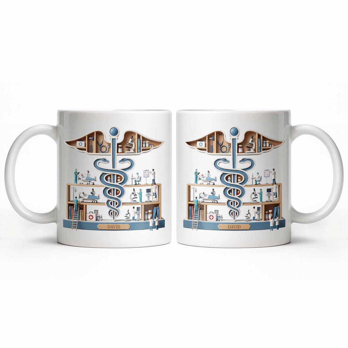A Thoughtful Gift Celebrating Medical Dedication - Personalized Custom Coffee Mug - DOC070_MG