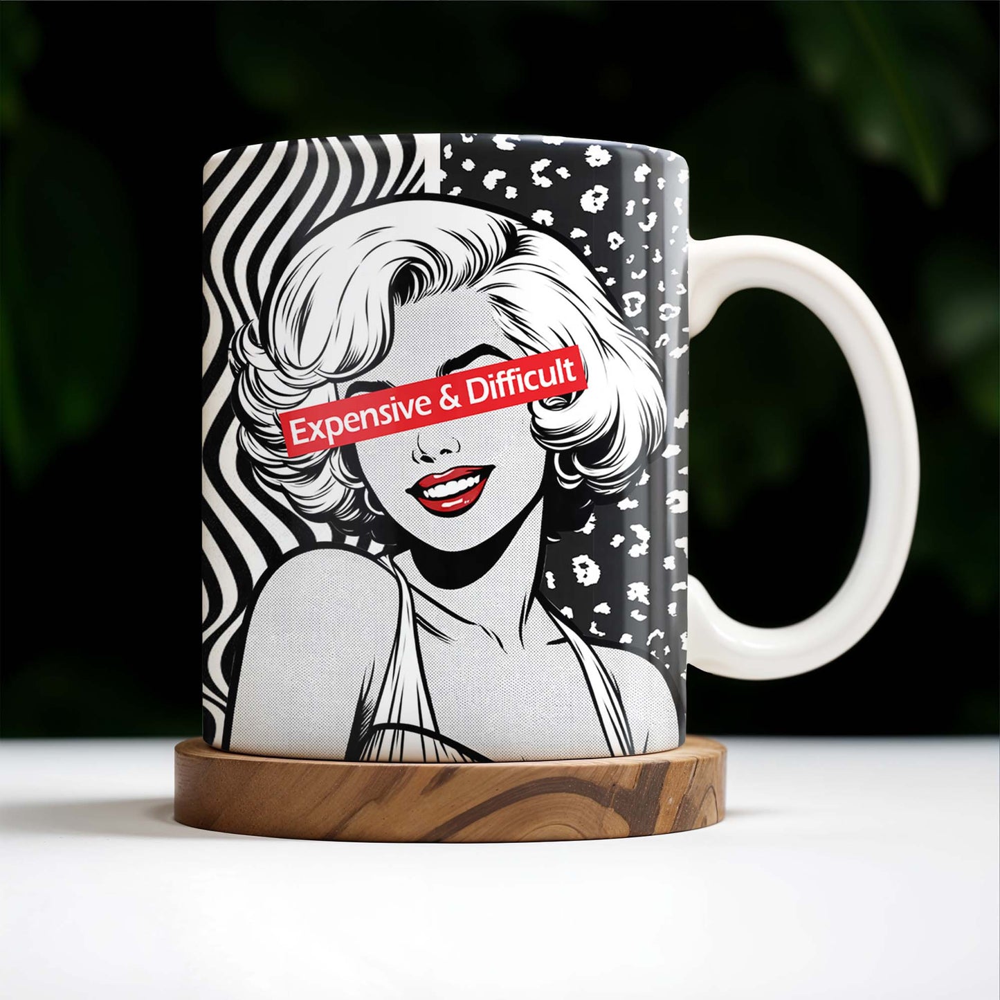 Expensive & Difficult Pop Art Style Mug - Personalized Custom Coffee Mug - DTG006_MG