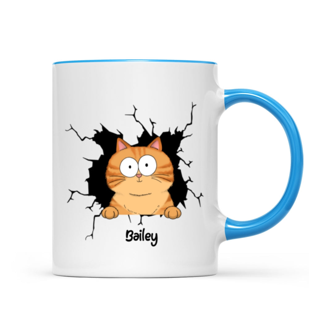 Funny Cat Personalized Mug, Gift For Cat Mom, Cat Dad, Cat Lover
