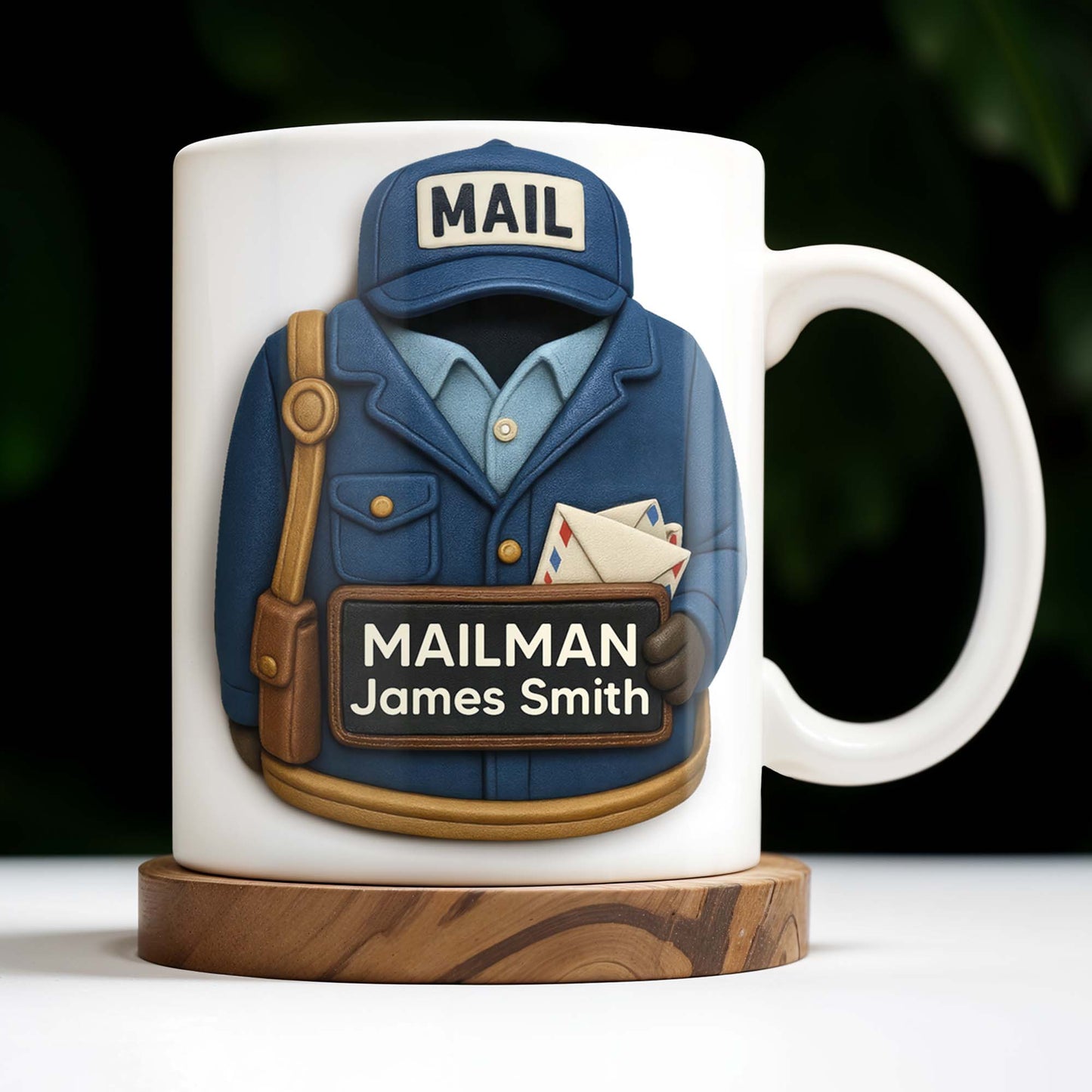 Celebrate Your Personalized Mailman, Postal Uniform and Accessories - Personalized Custom Coffee Mug - FAM329_MG