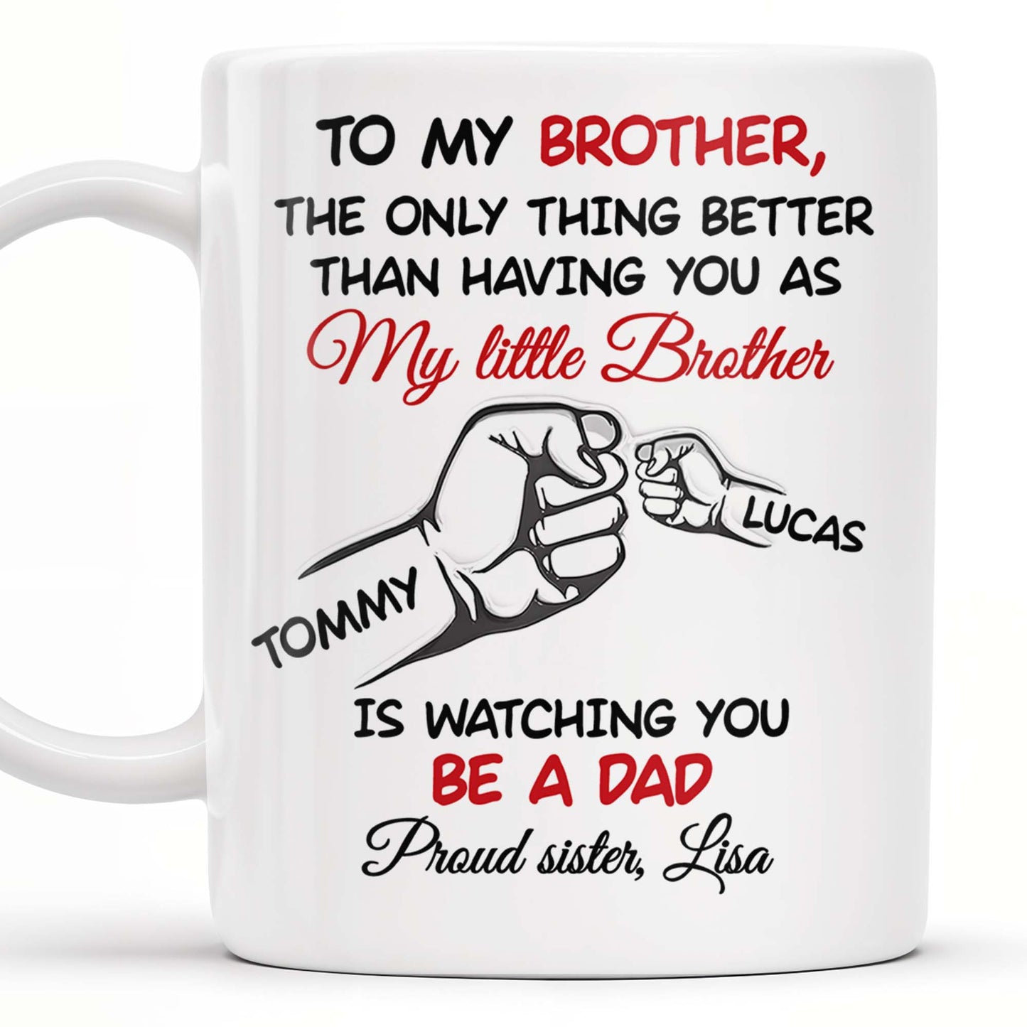 To My Brother, The Only Thing Better Than Having You As My Little Brother - Personalized Custom Coffee Mug - FAM347_MG