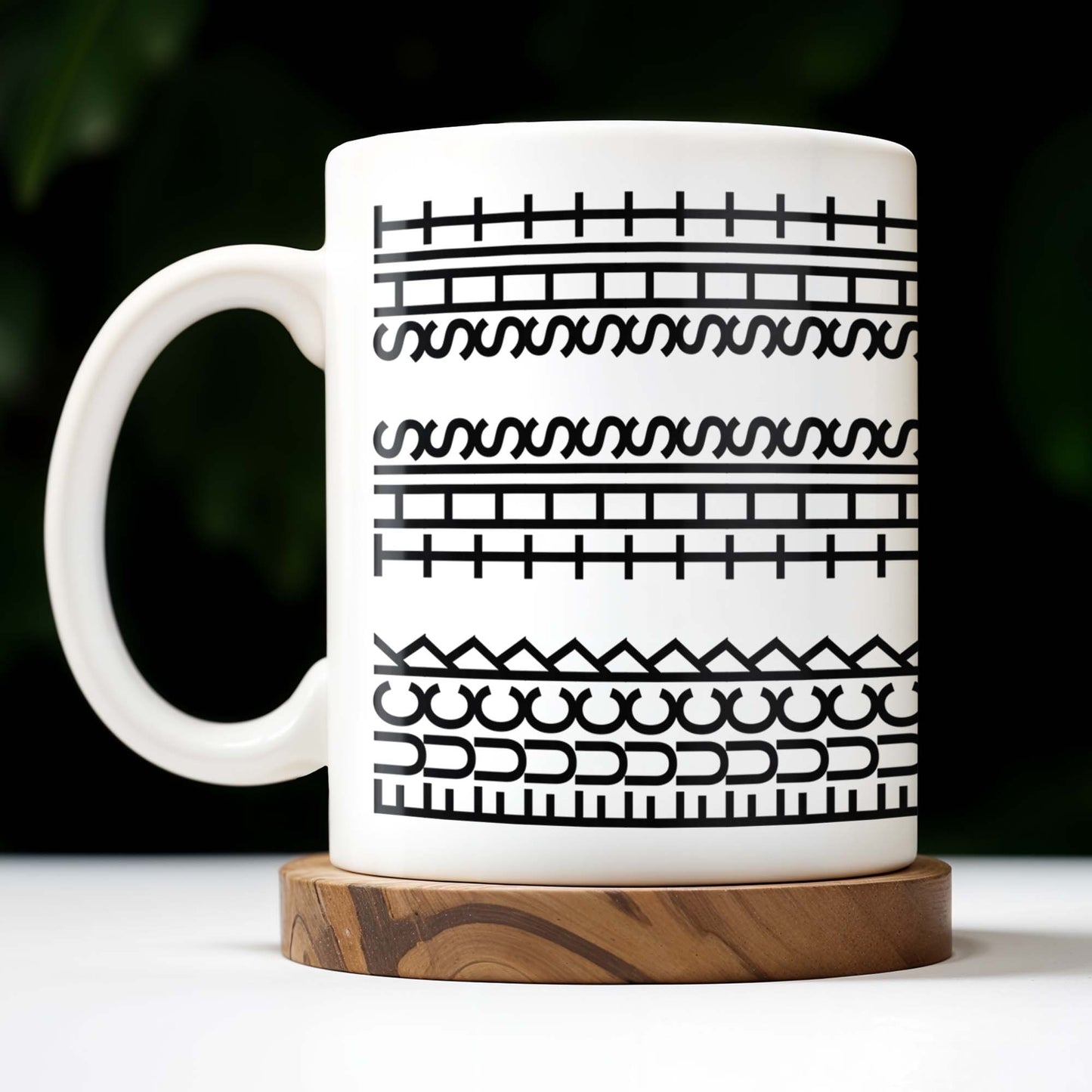 Enjoy Your Daily Coffee With Traditional Patterns, Geometric Lines - Personalized Custom Coffee Mug - FAM353_MG