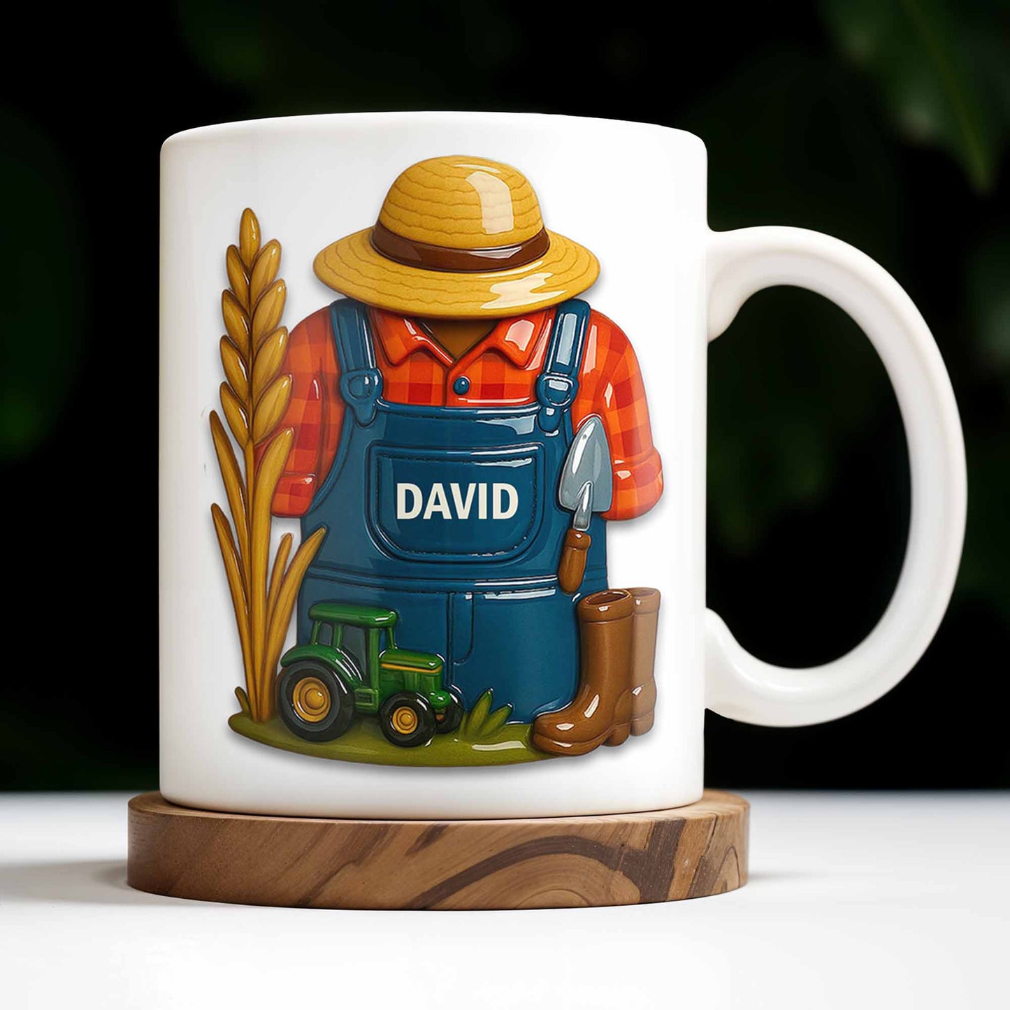Celebrate The Hardworking Farmer With Farm Elements - Personalized Custom Coffee Mug - FAM368_MG