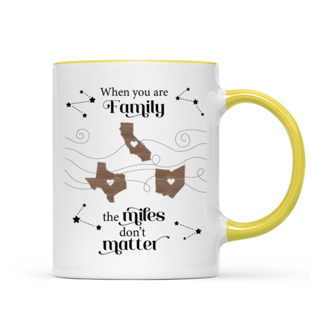Long Distance Family Friends Siblings Sisters Besties Personalized Mug, Togetherness Christmas Gift, Birthday Gift, Gift For Loved Ones Far Away