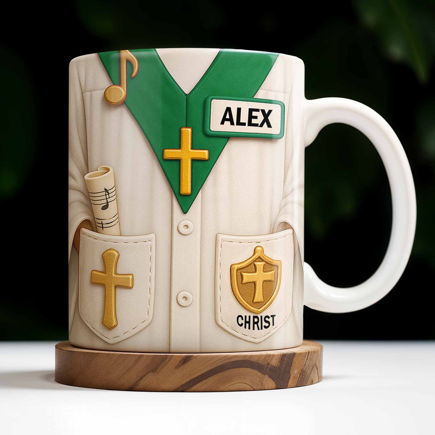 Celebrate Faith And Inspiration With Christian Symbols - Personalized Custom Coffee Mug - FTH100_MG