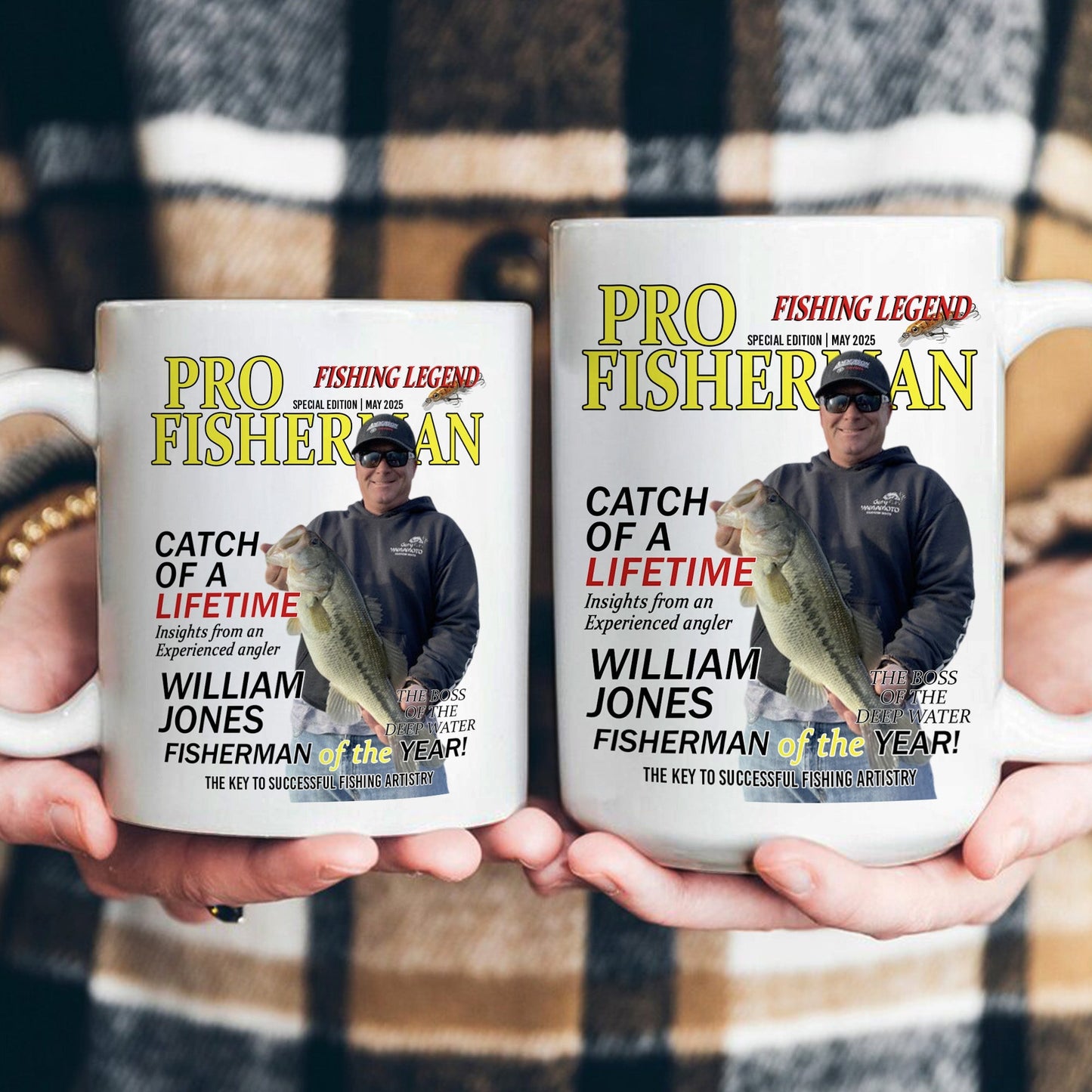 Fisherman Of The Year! - Personalized Mug